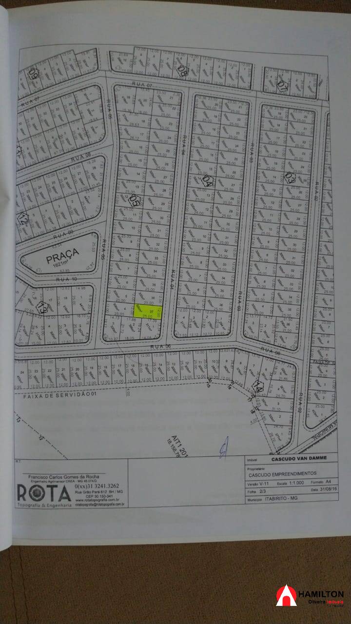 Lote a venda no Residencial Solare Van Damme